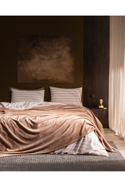 Madame Coco Darvell Double Blanket Set - Beige