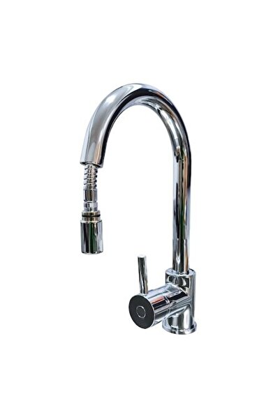 CookingAid Indiana Kitchen Faucet with Retractable Shower Hose, Extractable and Rotating, 326mm x 20
