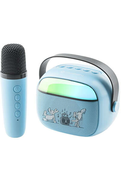 Gogen for children BOB and BOBEK PARTY, wireless microphone, 1200mAh, Blue