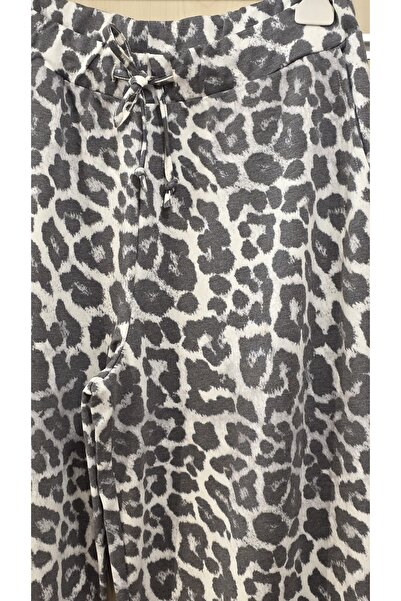 trendbysena Women's Leopard Print Sweatpants with Elastic Waist