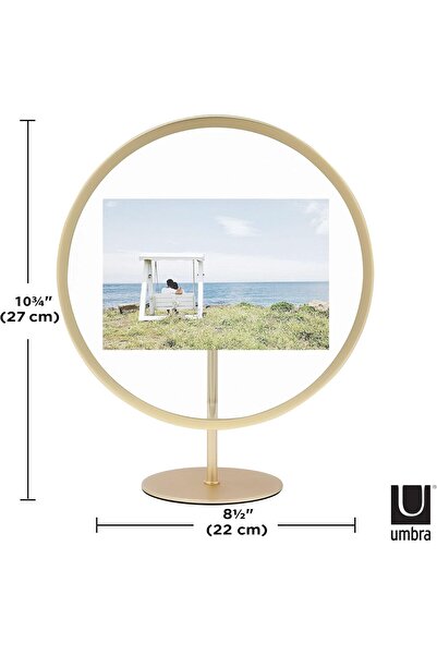 umbra Infinity Picture Frame, Unique Circular Photo Frame For Desk Or Wall