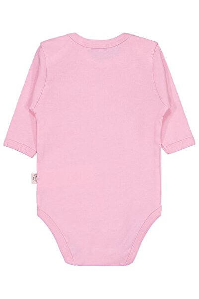 Civil Baby Solid Color Long Sleeve Snap-On Bodysuit - Pink 1-3 Months