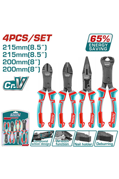 TOTAL 4-piece pliers set