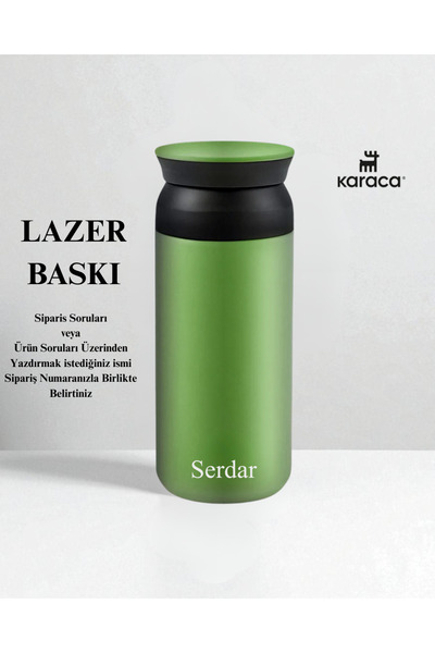 Karaca Kişiselleştirilmiş Çelik Sızdırmaz Termos Özel İsimli