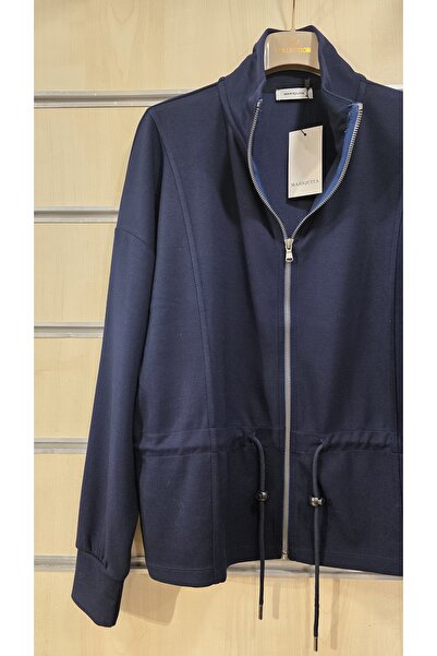 trendbysena Women's Modal Sweatshirt with Zipper Mock Neck