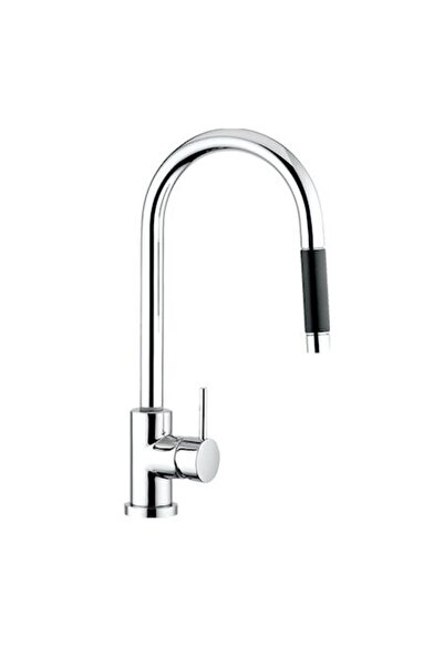 CookingAid Line MN 1011 kitchen faucet with retractable shower hose, chrome finish