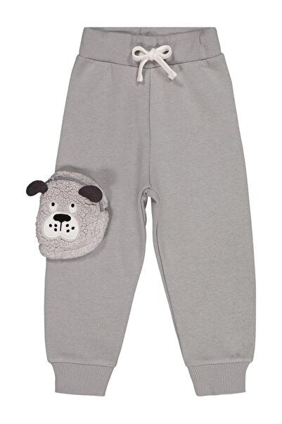 Civil Boys 2-5 Years Old Sweatpants with Dog Pocket - Gray 5-6 Years Old