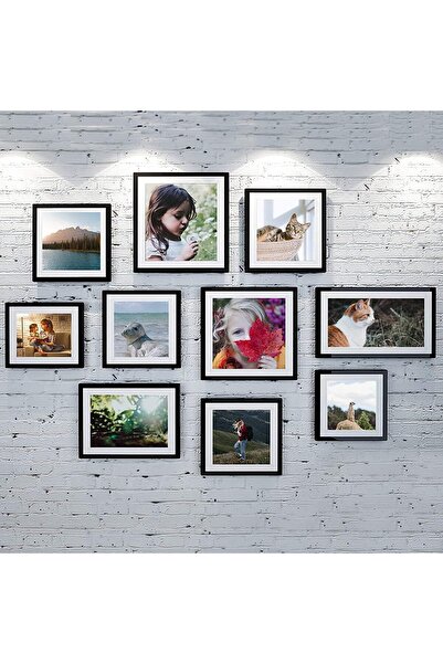X SPRING Picture Frame Set of 5, 5x7 Frames, Black (5x7 inch)