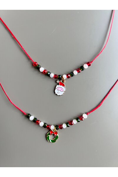 UMA Kids New Year's Themed Charm Beaded Design Bracelet Set - 2 Pieces