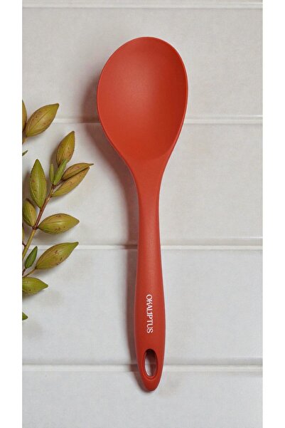 Manosta ملعقة تقديم كبيرة مقاومة للحرارة مقاس 30 سم - ملعقة طعام من السيليكون غير قابلة للالتصاق ومقاومة للحريق ذات طرف صلب