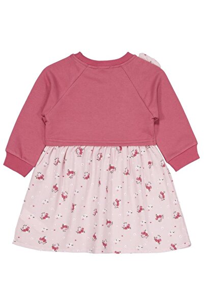 Civil Girls Floral Patterned Dress for Ages 2-5 - Pink 5-6 Years