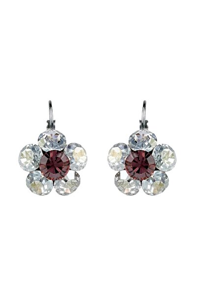Miidefloriart Cercei Round Stones Chaton Flower SS29, model 450