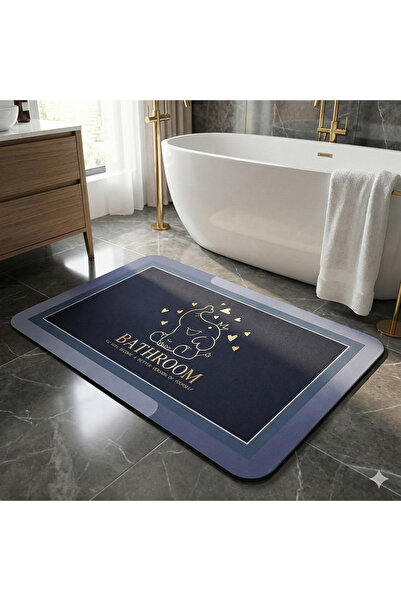 Home Non-Slip Sole Patterned Bath Mat – Waterproof, Quick-Drying, Stylish Des...