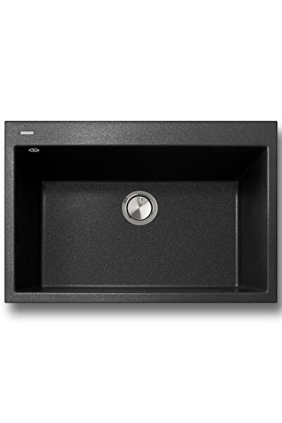 CookingAid Chiuvetă de bucătărie Cube ON8410 din granit - cuarț negru metalic...