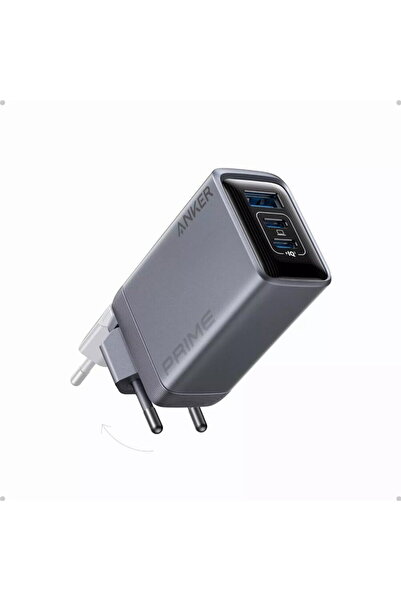 Anker Prime GaN PPS, 100W, 2x USB-C, 1x USB-A, Gri