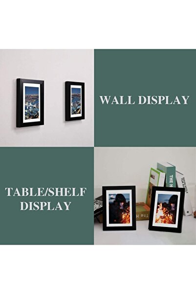 X SPRING Picture Frame Set of 5, 5x7 Frames, Black (5x7 inch)