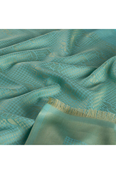 ipekevi Orange Core Ie Monogram Cotton Silk Shawl