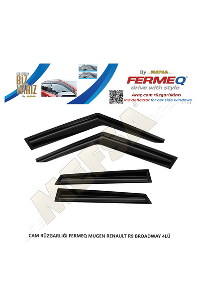 FERMEQ CAM RÜZGARLIĞI MUGEN RENAULT R9 BROADWAY 4LÜ
