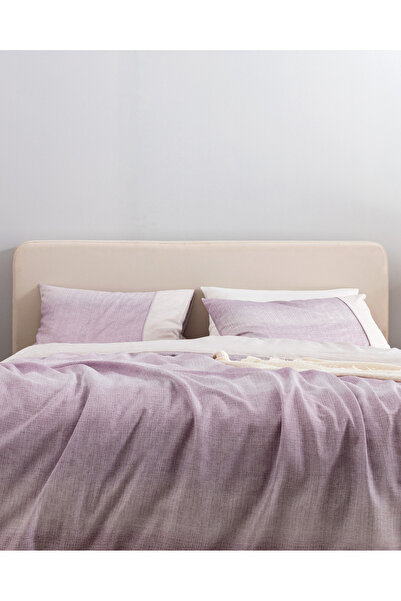 Madame Coco Adelya Family Size 100% Cotton Coco Crep Printed Bedding Set - Plum