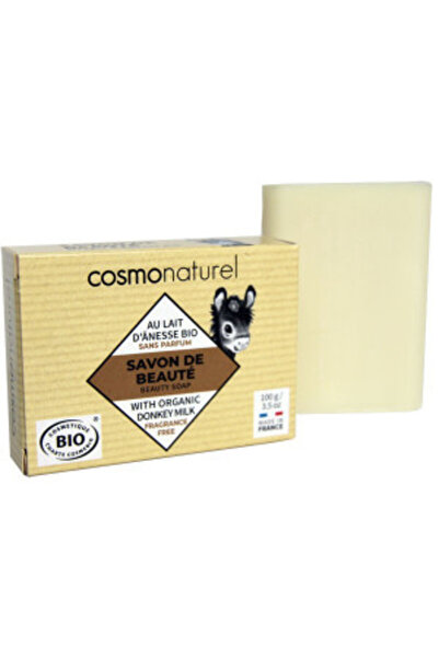 COSMO NATUREL soap with donkey milk and shea butter, fragrance-free, 100 g -