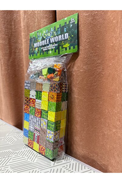 MINECRAFT MAGNETIC BLOCK SET – WORLD MODULE, 80 PIECES