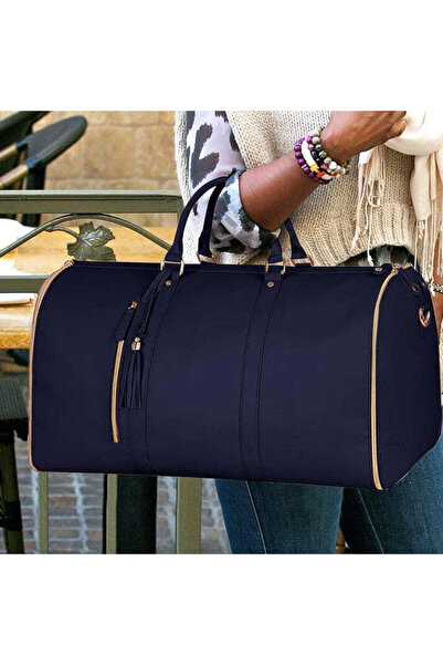 MASKON ™ Carry-on Travel Bag with Garment Compartment, Shoe Pocket, Adjustable Strap