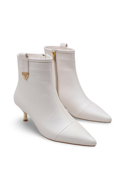 Women Lay-z ✅Жіночі ботильйони Ecru з гострим носком і каблуком 5 см – вишуканий і сучасний стиль