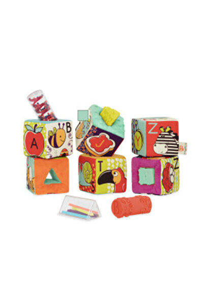 BToys B.Toys Set of 6 Plush ABC Cubes