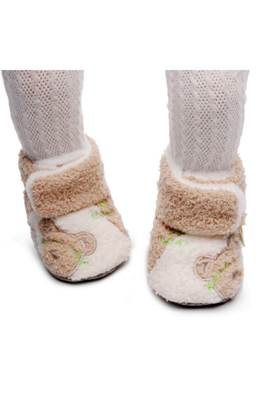 Superbaby Cream and ivory fur boots - Teddy