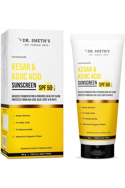 Dr. Sheth's Kesar & Kojic Acid Sunscreen 80 Gm