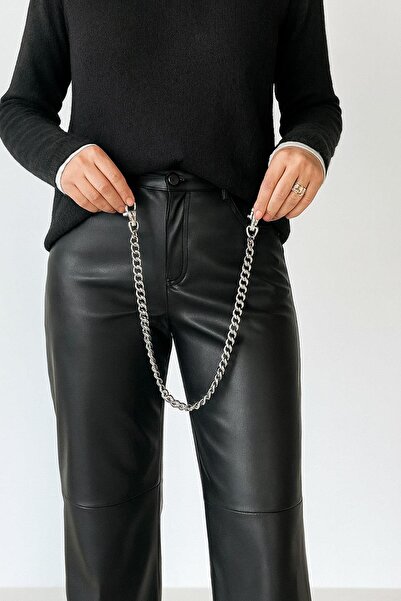 New Obsessions Απλό ασημί χρώμα Αξεσουάρ για πορτοφόλι και παντελόνι