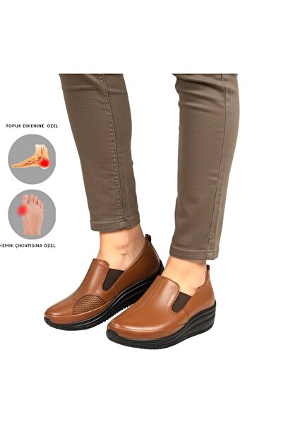 MİRATERLİK ORTOPEDİK TERLİK VE AYAKKABI Mira Orthopedic Women's Leather Shoes