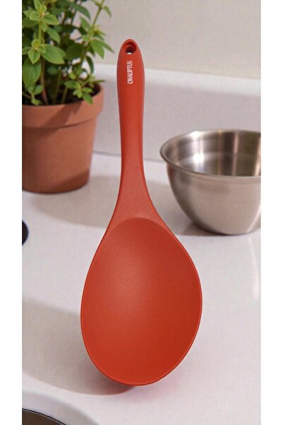 Manosta ملعقة تقديم كبيرة مقاومة للحرارة مقاس 30 سم - ملعقة طعام من السيليكون غير قابلة للالتصاق ومقاومة للحريق ذات طرف صلب