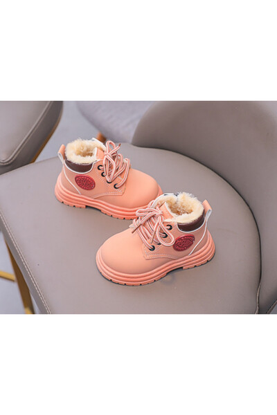 Superbaby Salmon pink fur boots - Fashion