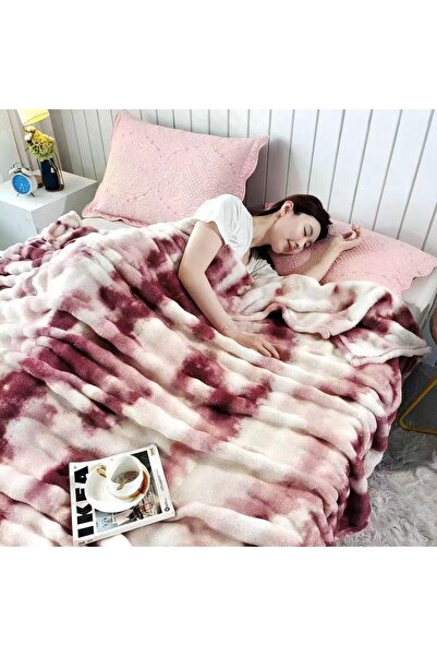 Truva Grup Fluffy Blanket Double Bed 200x230 cm – Faux Rabbit Fur, Ultra Soft
