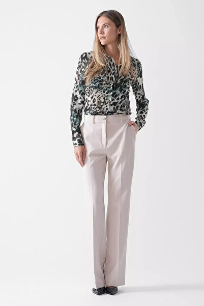 Guess New Carla Women's Ecru Slim Fit Pants W5Yb00Wh9Y2-G9M1