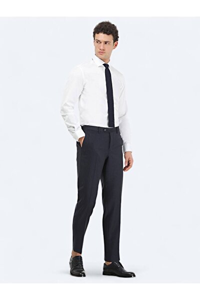 Kip White Plain Regular Fit Woven Classic 100% Cotton Shirt