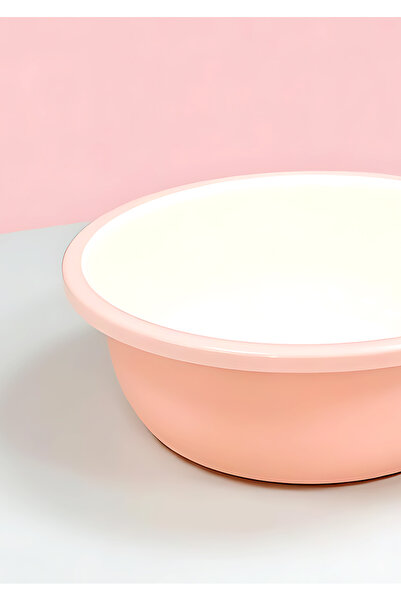 Bisbell حوض غسيل دائري مزدوج اللون، ٣١ سم، مصنوع من البلاستيك المتين غير السا...