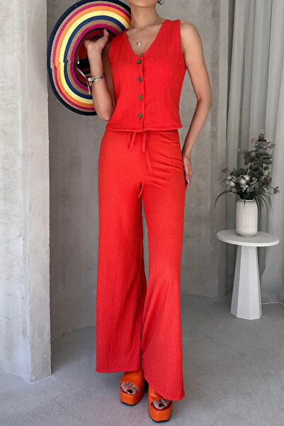 Kienor New Season Women's High Waist Casual Pants Sleeveless Vest Set Sets