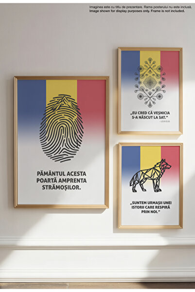 21mxm Romanian Patriotic Quote Canvas Poster – Unframed on Matte Canvas - Ancestors