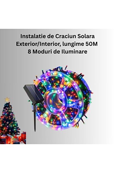 OEM Solar Christmas installation 50 m, Multicolor – Indoor/Outdoor, LED, Light Show