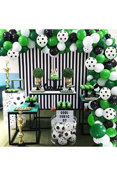 PROCART Party balloon arrangement kit, Football theme, 90 pieces, attachment ...