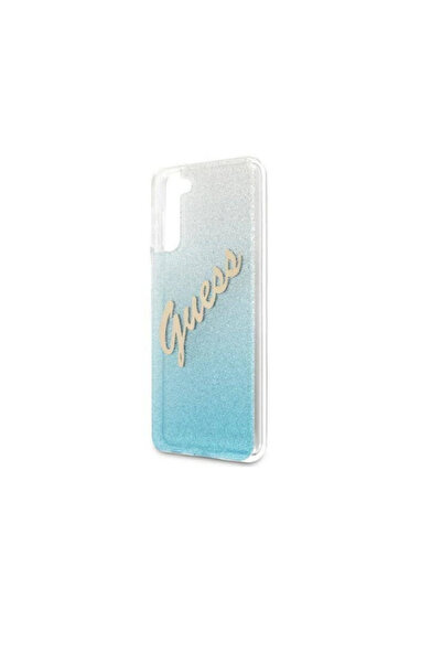 Guess Case for Samsung Galaxy S21+ PC/TPU Vintage Gradient Light Blue