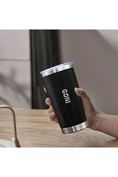 OEM Insulated Travel Mug 590ml, Stainless Steel, Black, Vacuum Sealed, BPA-Free