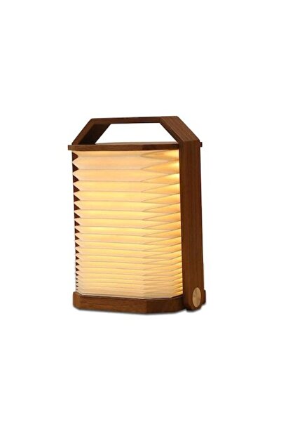 Marcoshop Lampă portabilă retractabilă acordeon Origami, 4 forme, LED, reîncă...