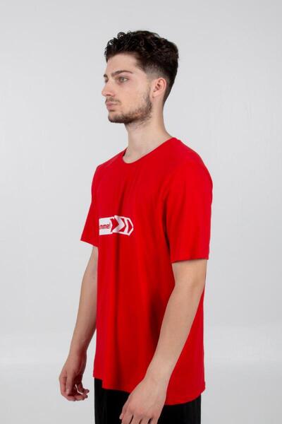 hummel Armin Cotton Training T-Shirt Red Printed
