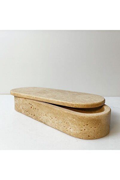 Modestmar Travertine Box - Natural Stone Decorative Box