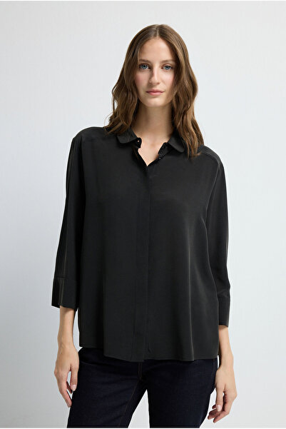 adL Bebe Yaka İpek Gömlek