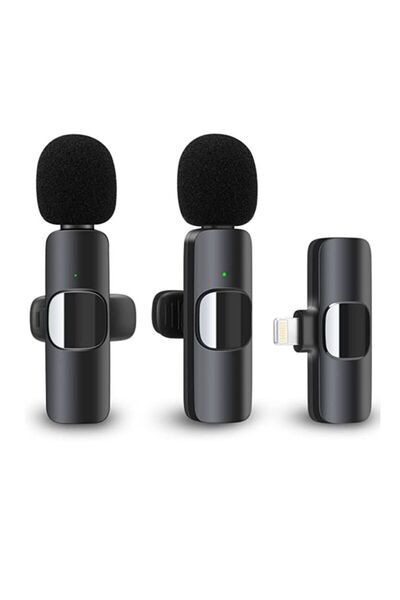 Generic Wireless Microphone for iPhone/iPad - Plug-and-Play, Noise Reduction, Auto-Sync