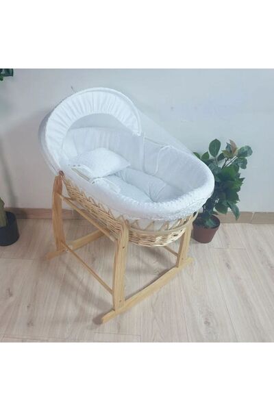 Reiashn Moses basket bed with a bedding set